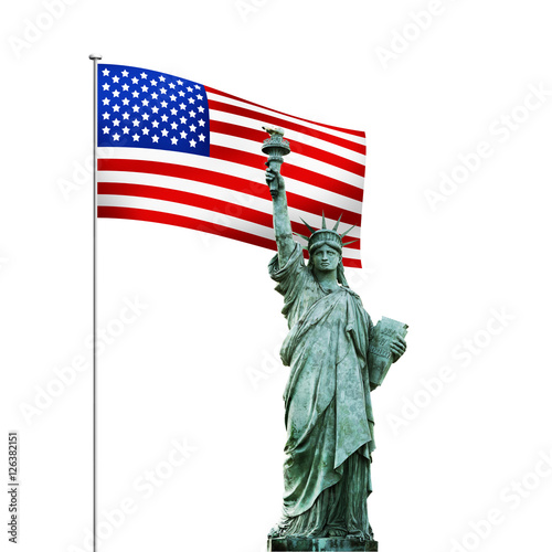 Lady Liberty mit Sternenbanner