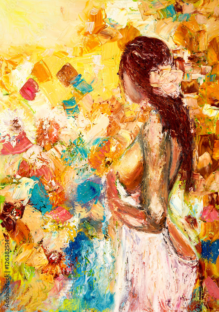 Obraz premium Abstract woman