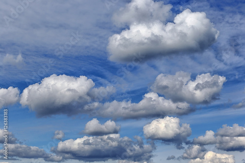 fluffy white clouds