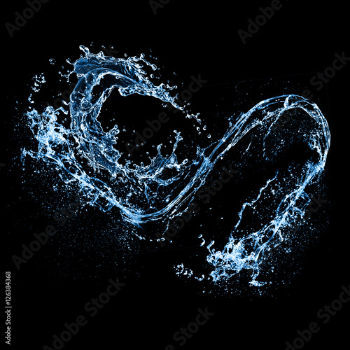 Stunning Blue Water Infinity Heart Design