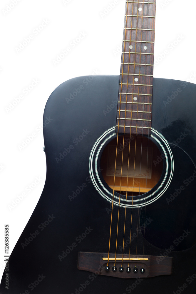 Fototapeta premium electric guitar isolated on white background