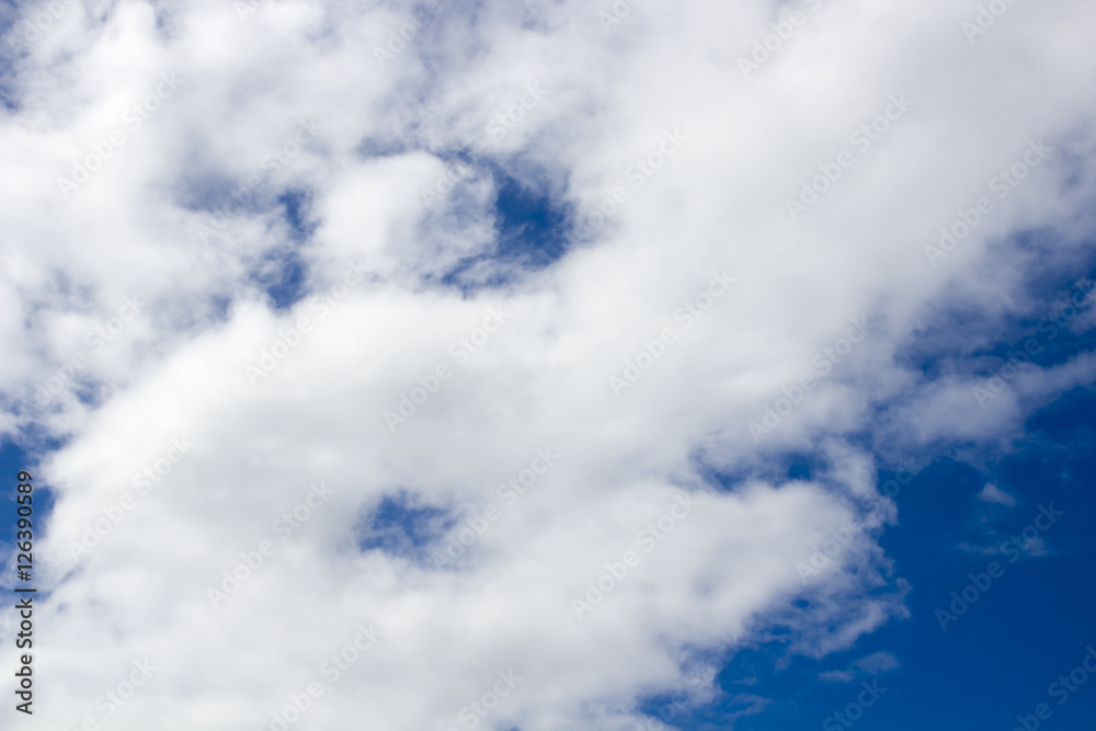 Obraz premium blue sky with cloud closeup