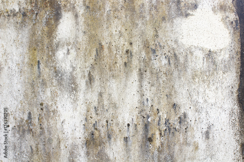 White concrete walls dirty surfaces