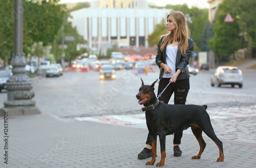 Beautiful young woman with ...