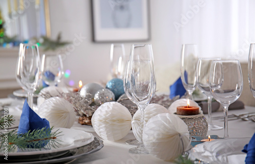 Table served for Christmas ...
