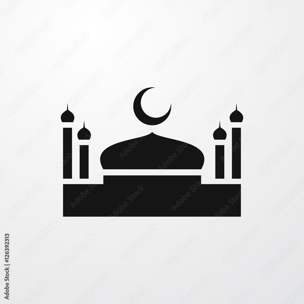 mosque icon illustration mosque icon illustration