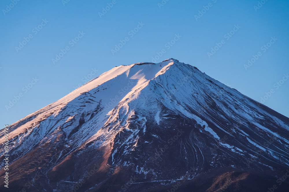 Mount Fuji from Kchi Kchi ropeway view point at lake kawaguchiko, Japan 