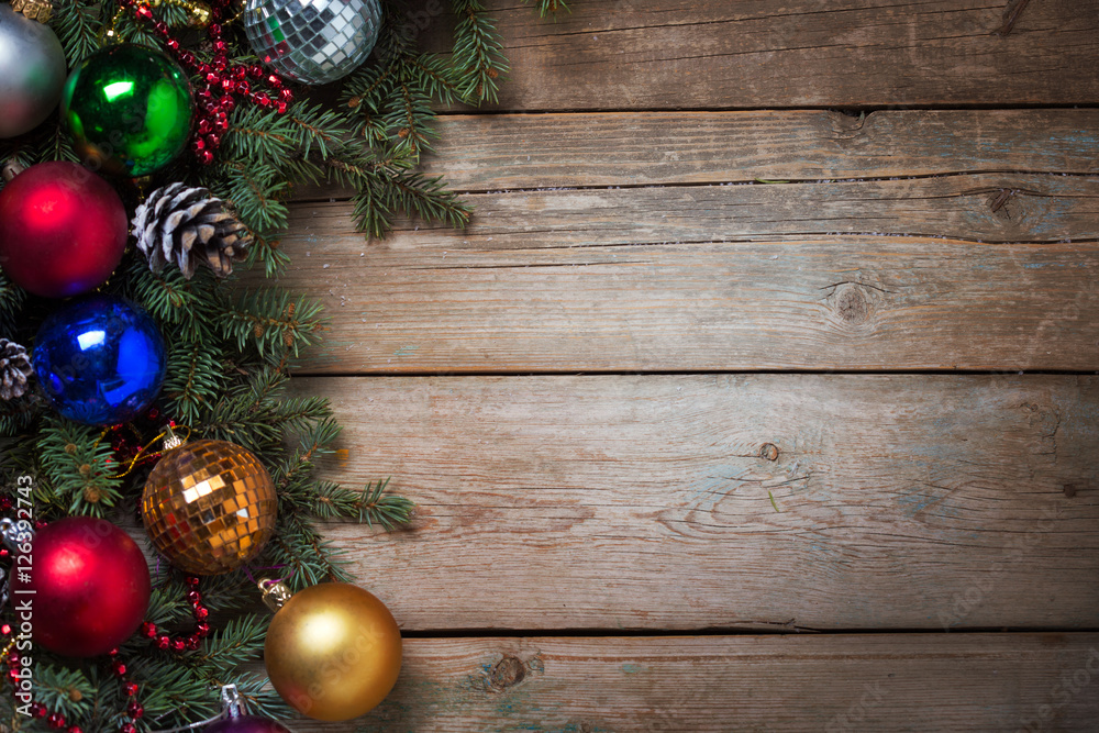 Christmas background with decorations Christmas background with decorations