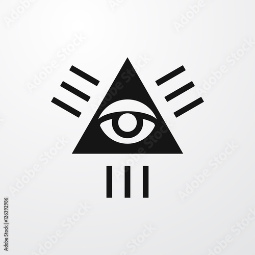 seeing eye icon illustration