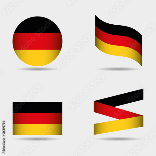 german country flag icon vector illustration graphic design