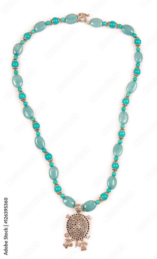 Jewellery necklace isolated on white background Jewellery necklace isolated on white background