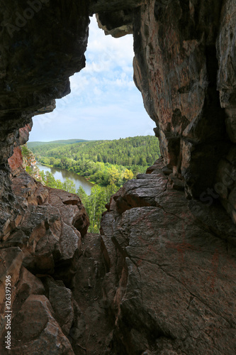 rocks and pines of the Urals