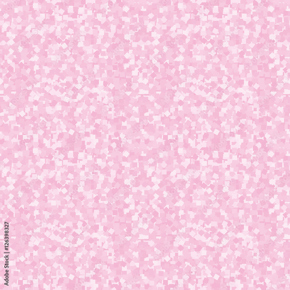 Seamless pink texture. Abstract confetti background. Vector illustration.