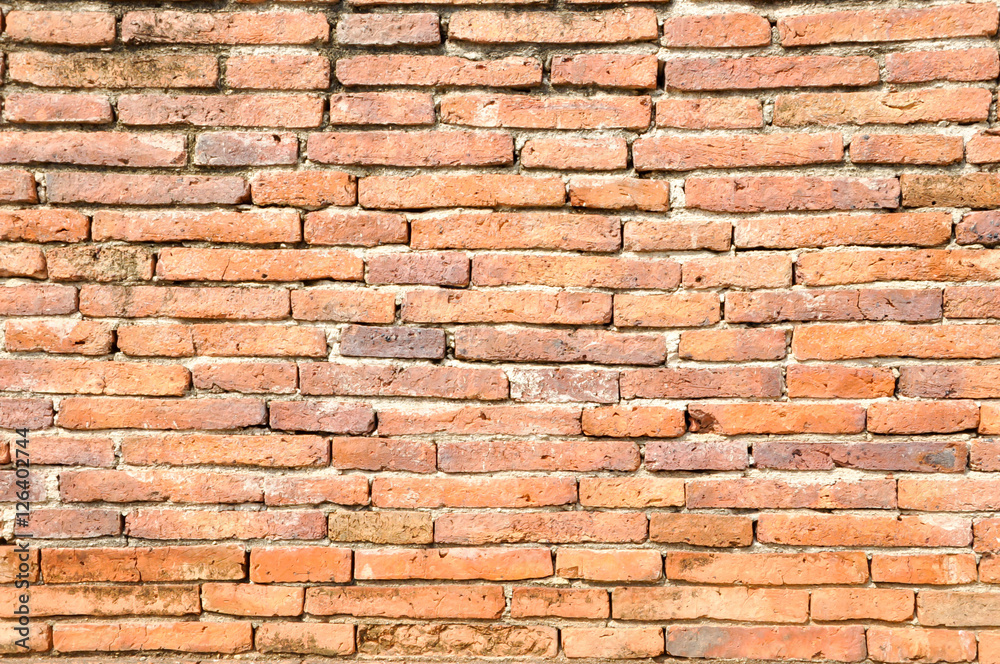 Red brick wall seamless background. Red brick wall seamless background.