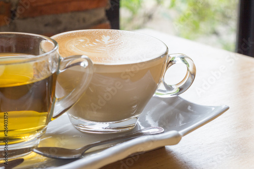 Cappuccino coffee cup ,Hot coffee
