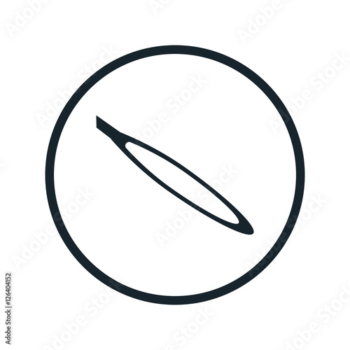 eyebrow tweezers icon
