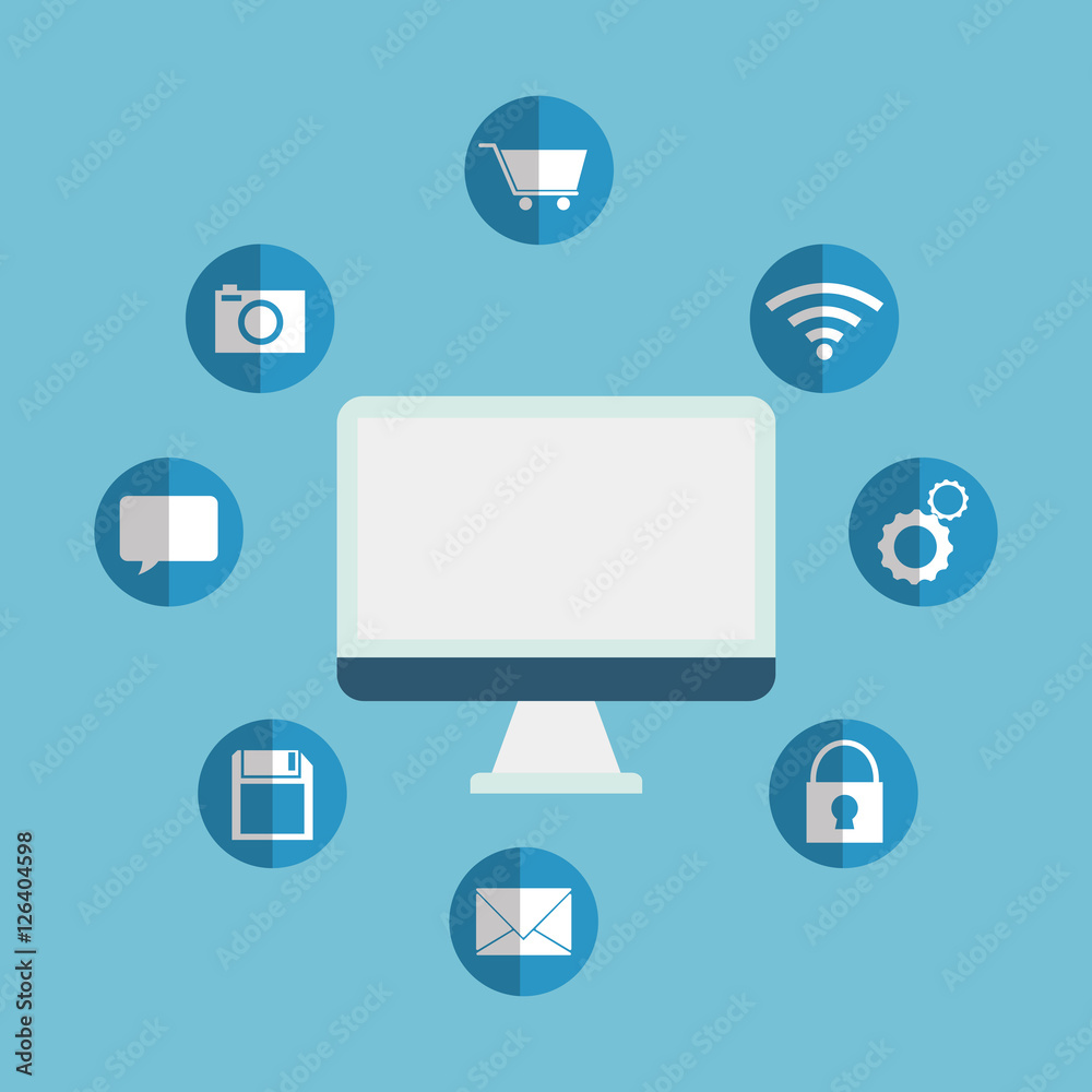 Cloud computing technology icon vector illustration graphic design Cloud computing technology icon vector illustration graphic design