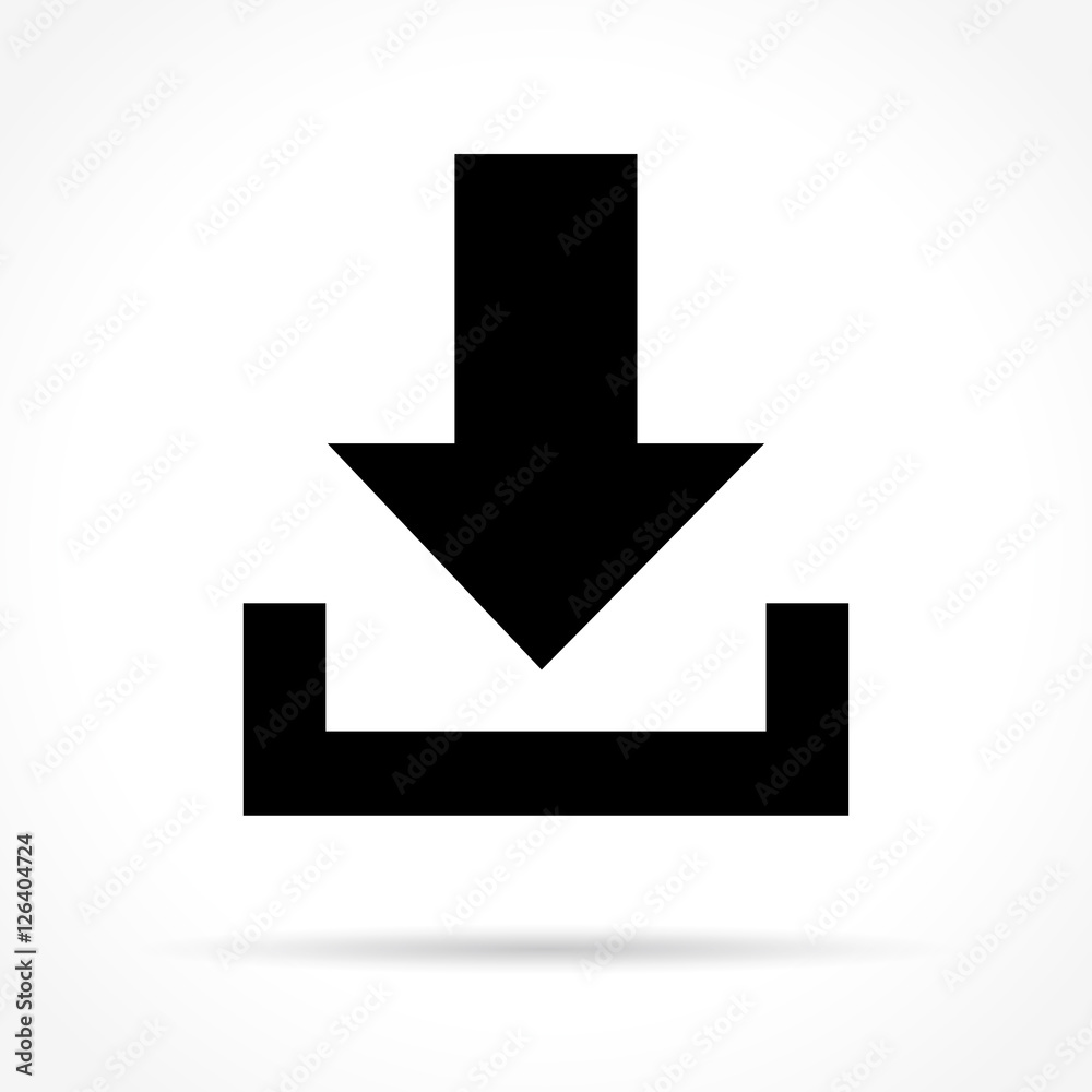 download icon on white background download icon on white background