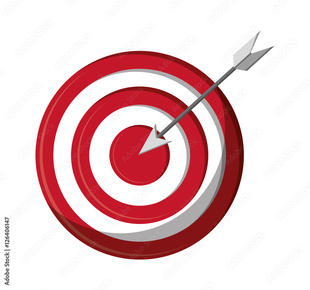 Target and arrow icon. Solution success strategy and idea theme. Isolated design. Vector illustration Target and arrow icon. Solution success strategy and idea theme. Isolated design. Vector illustration