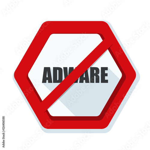 Free Download Adware sign illustration - GFXLoad