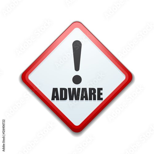 Adware sign illustration