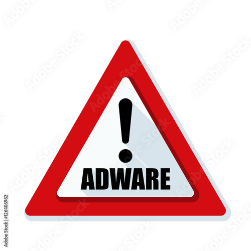Adware sign illustration