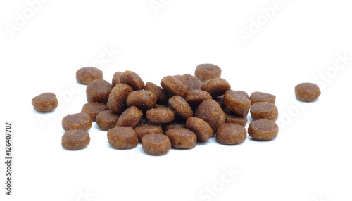 Diet pill for dogs on white background.