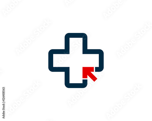 Online Medical Logo Design Element