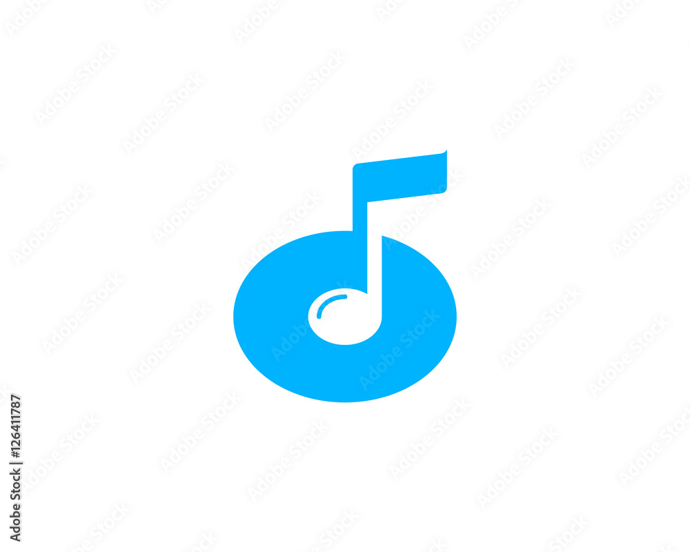 Music Note Logo Design Element Music Note Logo Design Element
