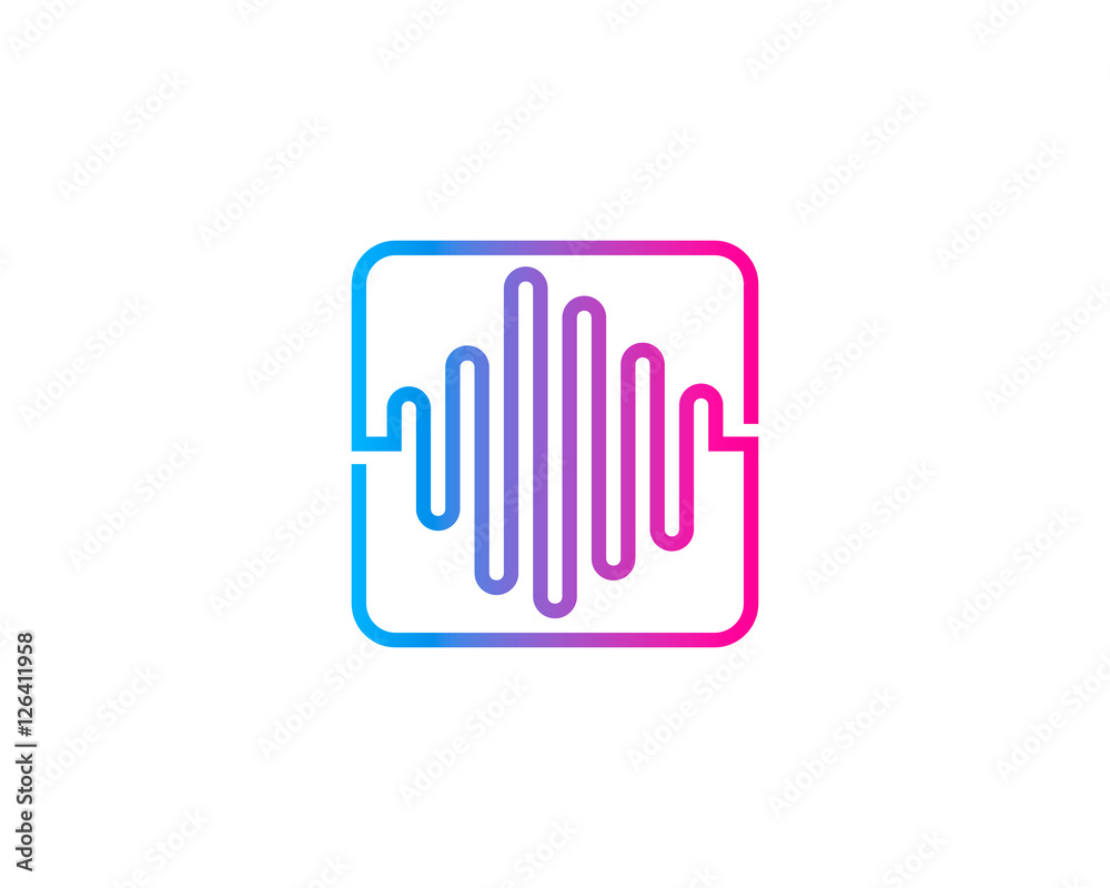 Audio Music Logo Design Element Audio Music Logo Design Element