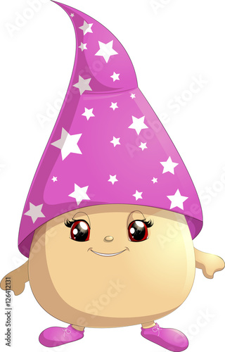 bright dwarf on a white background