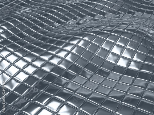 Aluminum silver stripe background rendering illustration