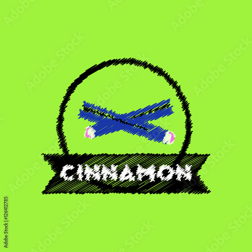 flat vector icon design collection Kitchenware seasoning cinnamon