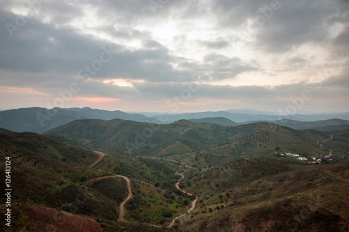 Wide landscape view of Algarve photo