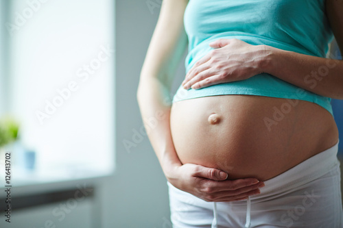 Abdomen of pregnant woman