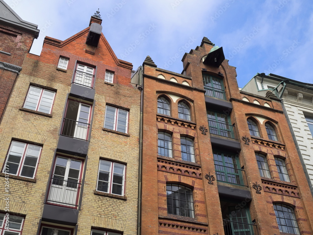 Fototapeta premium Hamburg - Historische Cremon-Speicherhäuser, Deutschland