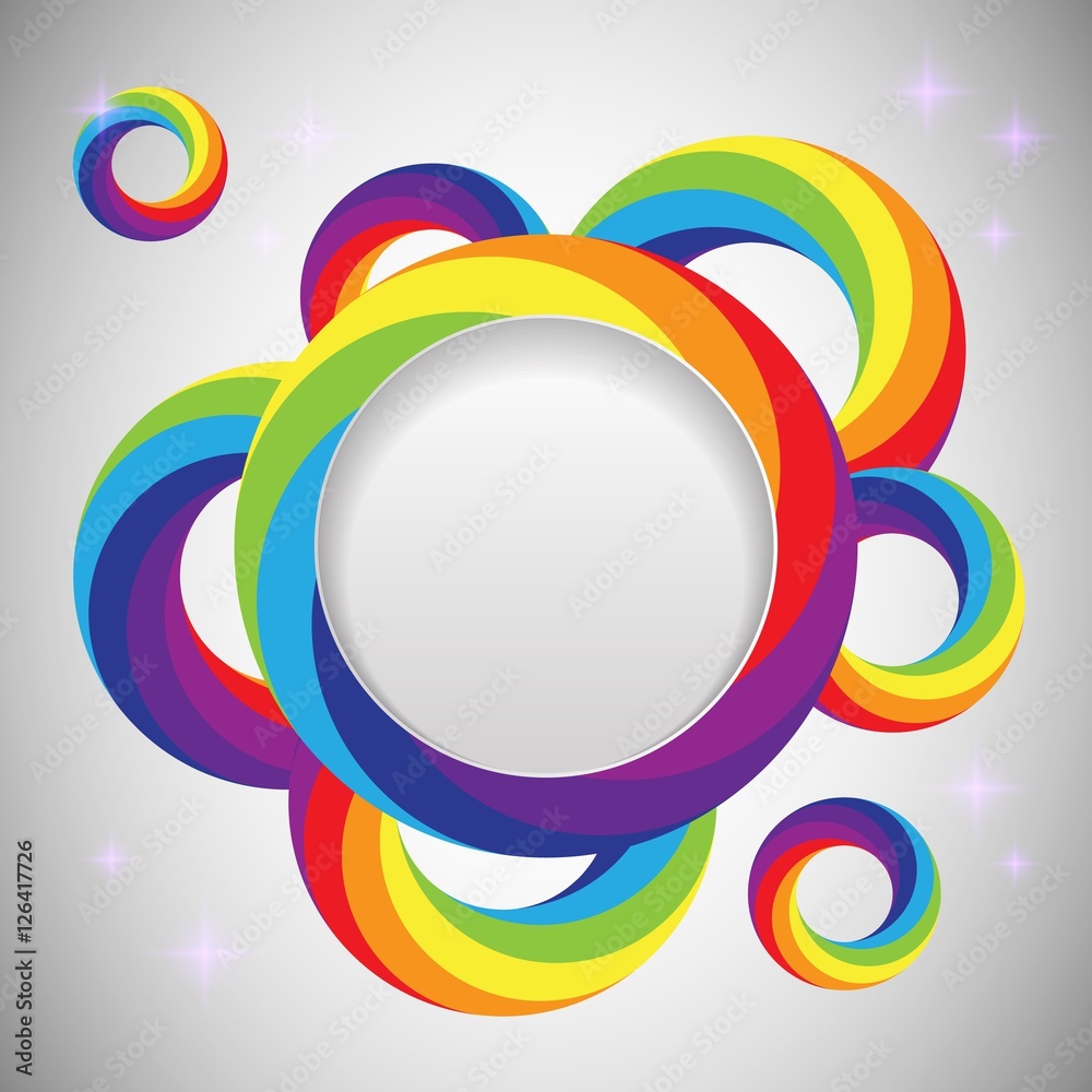 Obraz premium rainbow vector design template