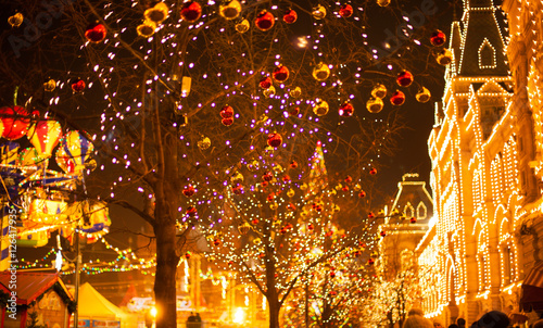 Christmas in Moscow, Russia. Red Square