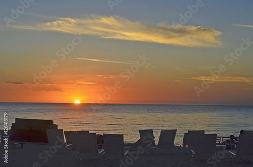 Fototapeta Naklejka Na Ścianę i Meble -  sunset on the Gulf