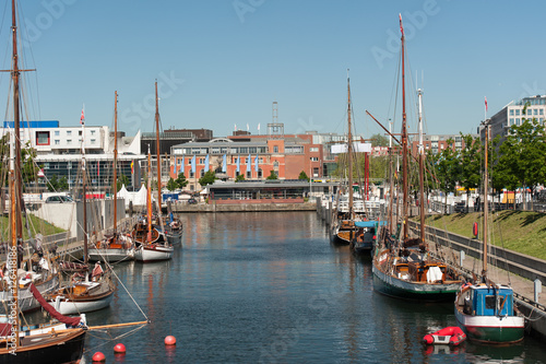 Kiel Germaniahafen mit Traditionsseglern
