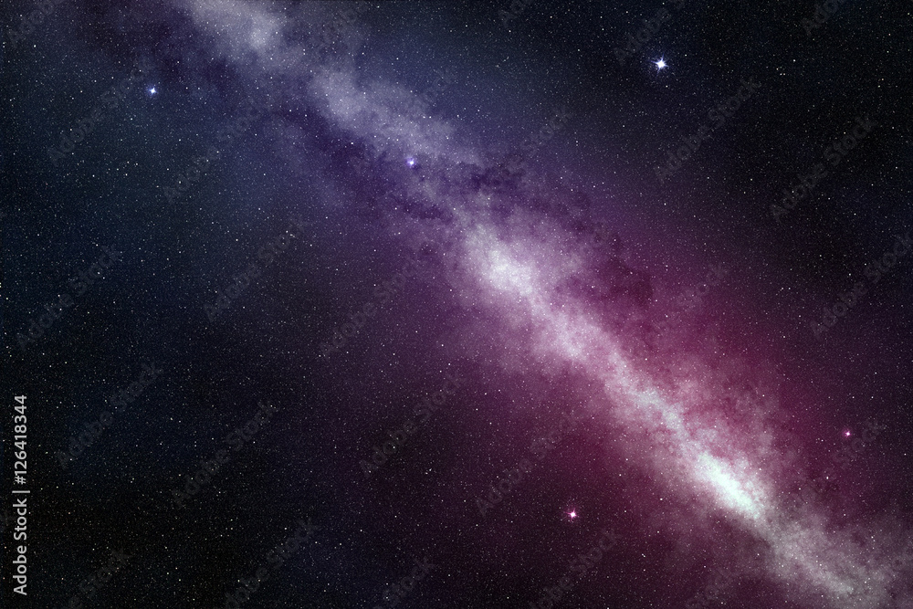 Fototapeta premium shining milky way in a starry night sky