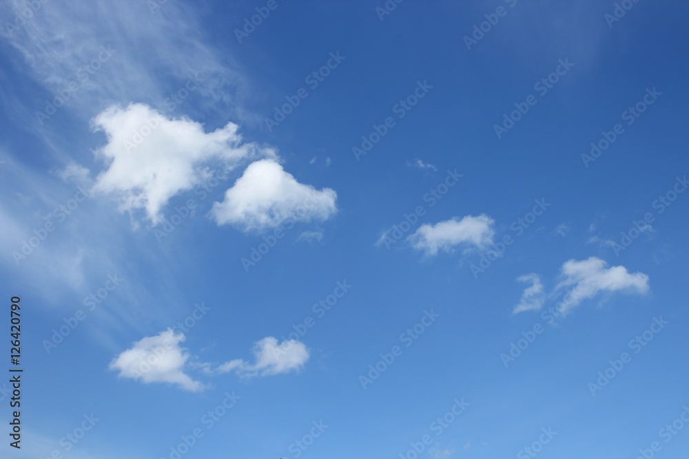 blue sky with cloud  beautiful nature 