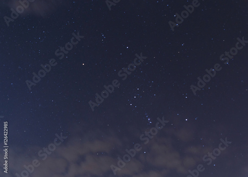constellation of Orion in night sky