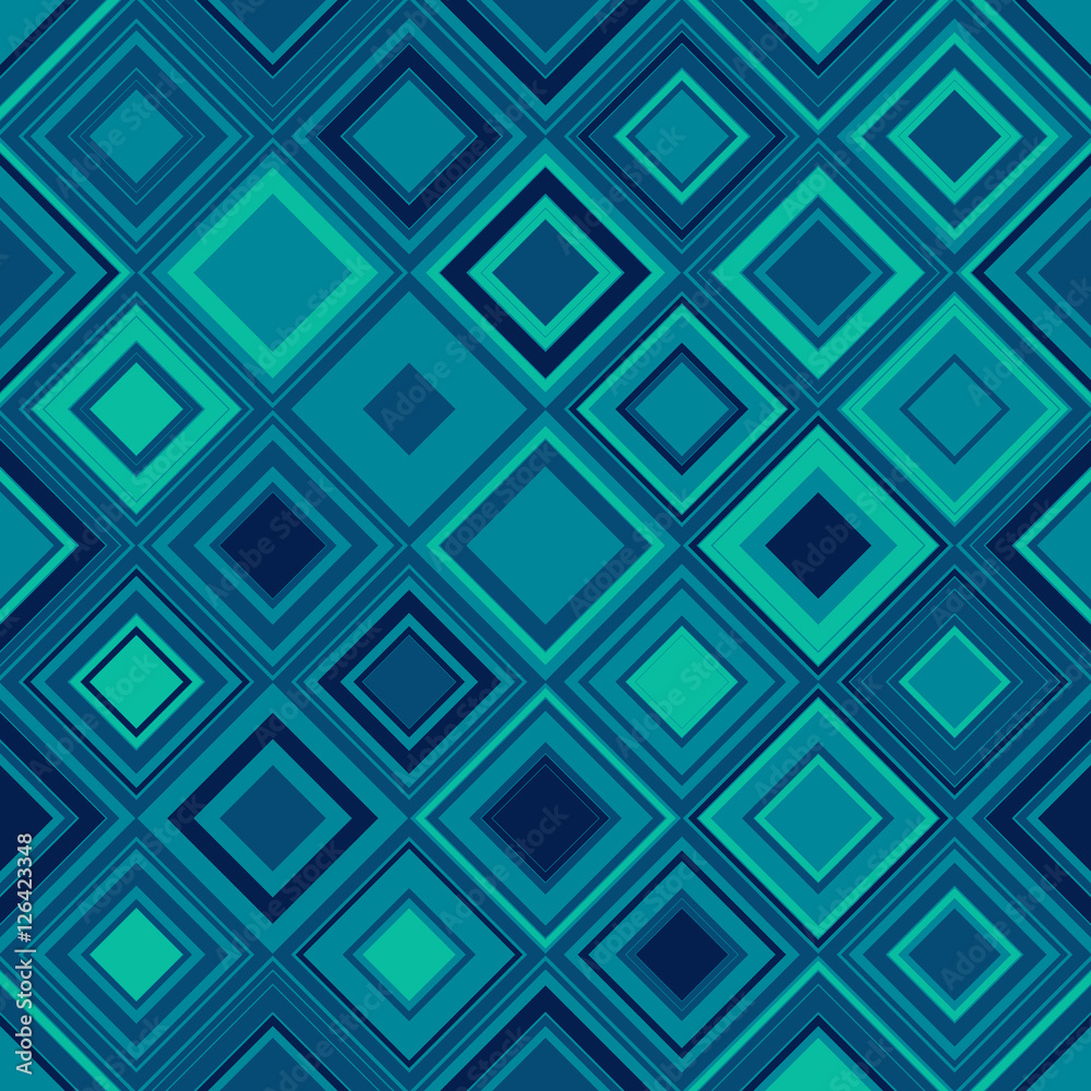 Seamless geometric pattern. Wallpaper with a pattern of squares aqua. The backdrop presentations, fabrics with geometric patterns. Vector Seamless geometric pattern. Wallpaper with a pattern of squares aqua. The backdrop presentations, fabrics with geometric patterns. Vector