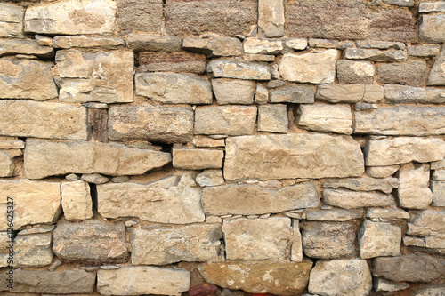Rogenstein, Kalkstein, Bruchsteinmauerwerk, Mauerwerk, Mauer aus Bruchsteinen, Natursteinmauer, Trockenmauer, natürliche Rohstoffe
