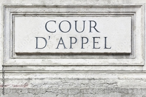 Court of appeal called cour d'appel in french, France © Ricochet64