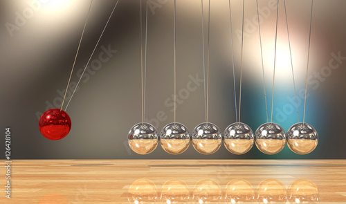 Balancing ball Newton's cradle pendulum photo