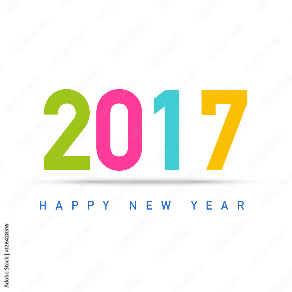 Happy new year 2017 card vector Happy new year 2017 card vector