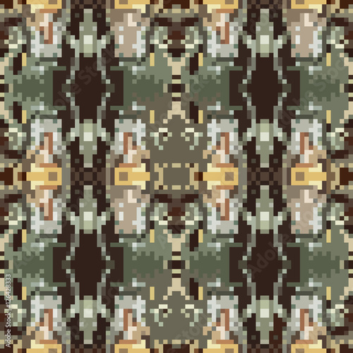 seamless tileable pixel texture pattern © Non248