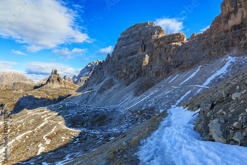 Hiking path in the dolomites